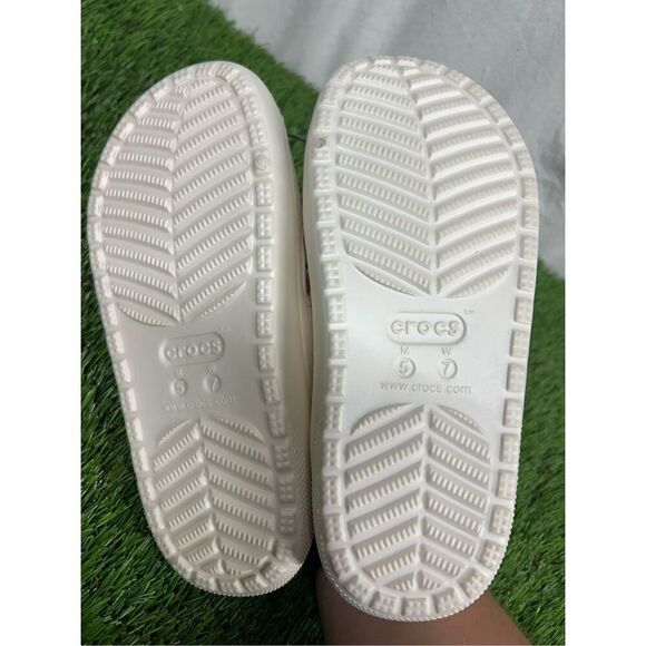 Crocs Classic Cozzzy Sandals Holiday Sweater Sandals men 5 women 7 Fuzzy Slipper - Picture 4 of 5